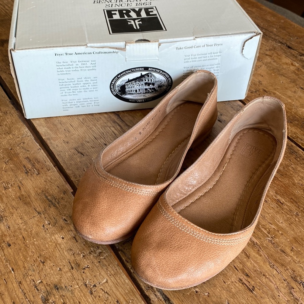 Frye leather flats